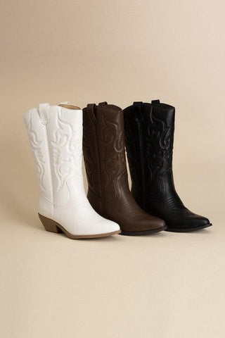 Rerun Western Boots - SwagglyLife Home & Fashion