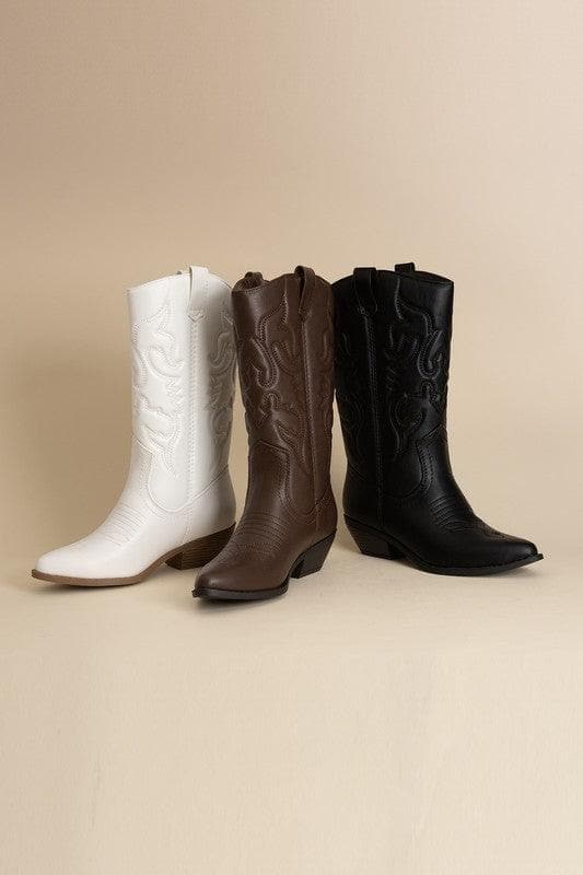 Rerun Western Boots - SwagglyLife Home & Fashion