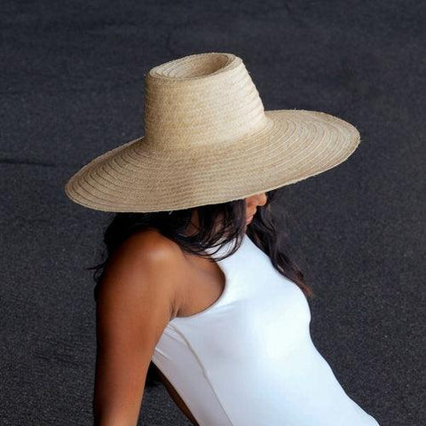 RIANNA Palm Straw Hats in Natural Beige - SwagglyLife Home & Fashion