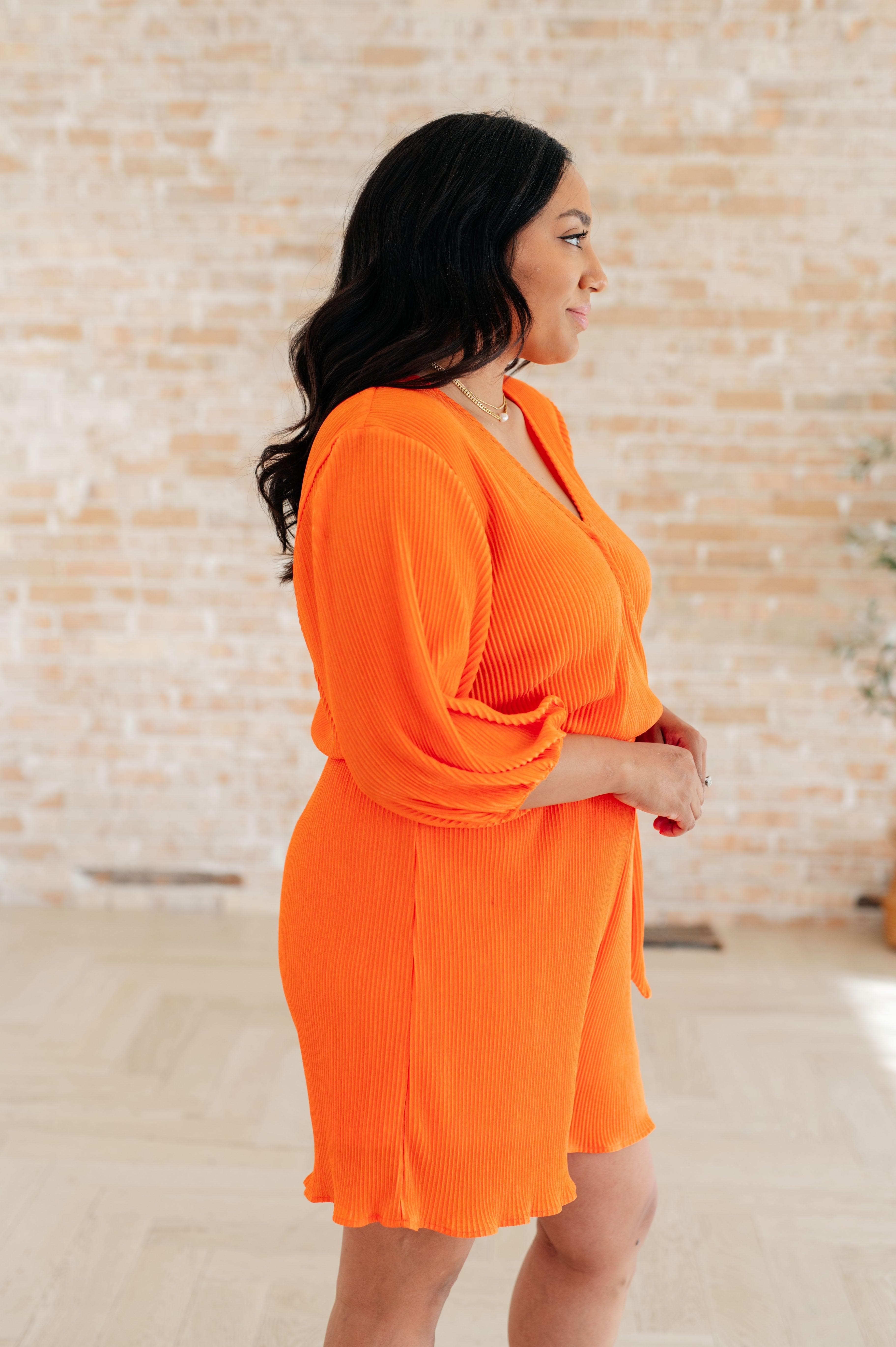 Roll With me Romper in Tangerine - SwagglyLife Home & Fashion
