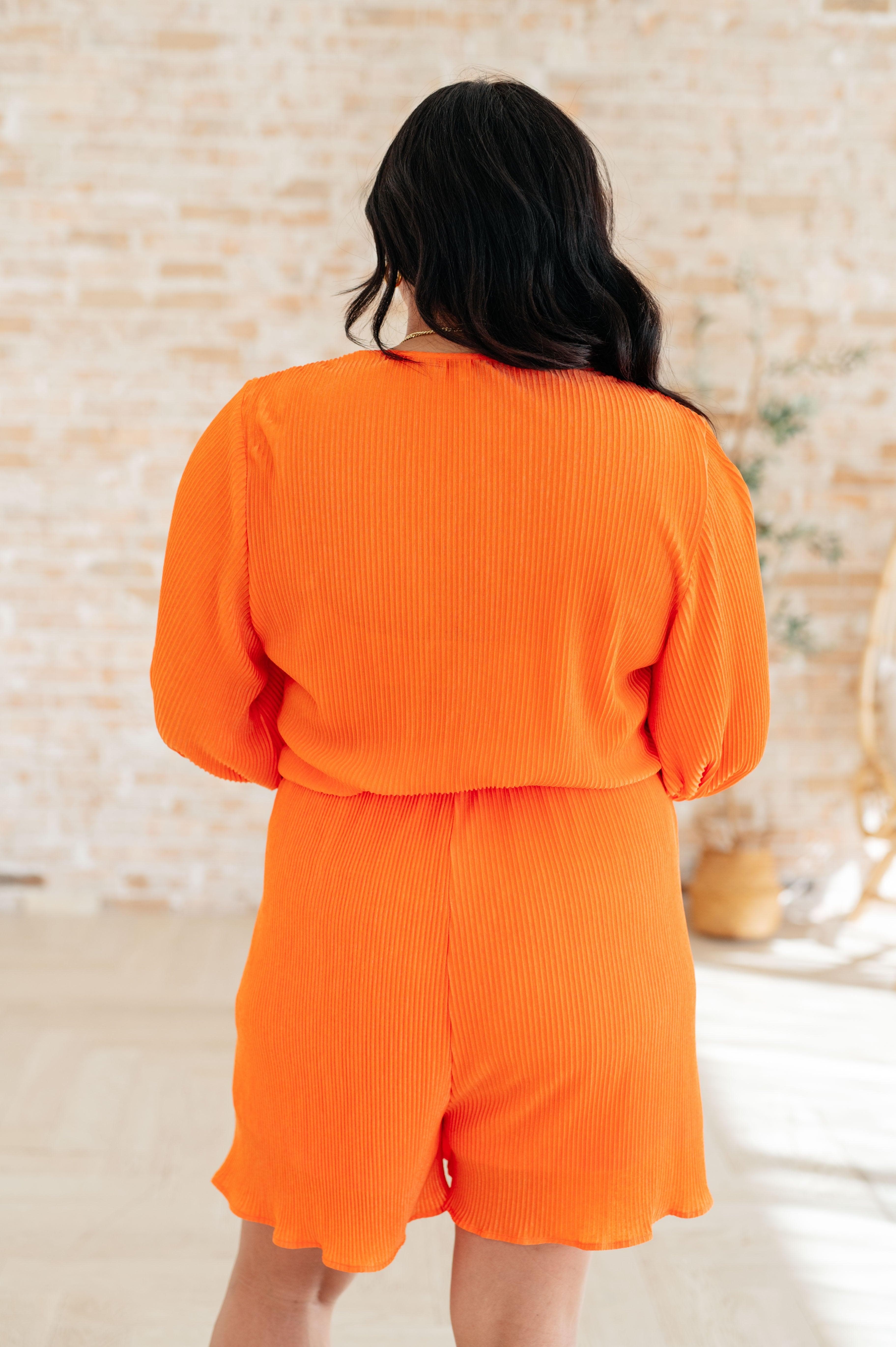 Roll With me Romper in Tangerine - SwagglyLife Home & Fashion