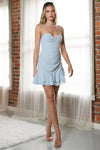 Ruffle Swiss Dot Cami Bustier Mini Dress - SwagglyLife Home & Fashion