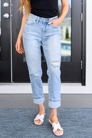 Sam Mid Rise Star Pocket Boyfriend Jeans - SwagglyLife Home & Fashion