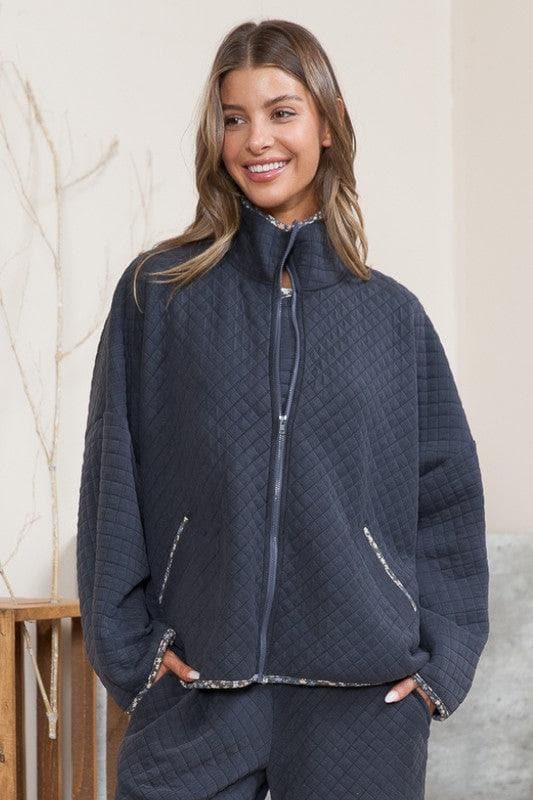 Sandra Quilt Jacket with Pockets - SwagglyLife Home & Fashion