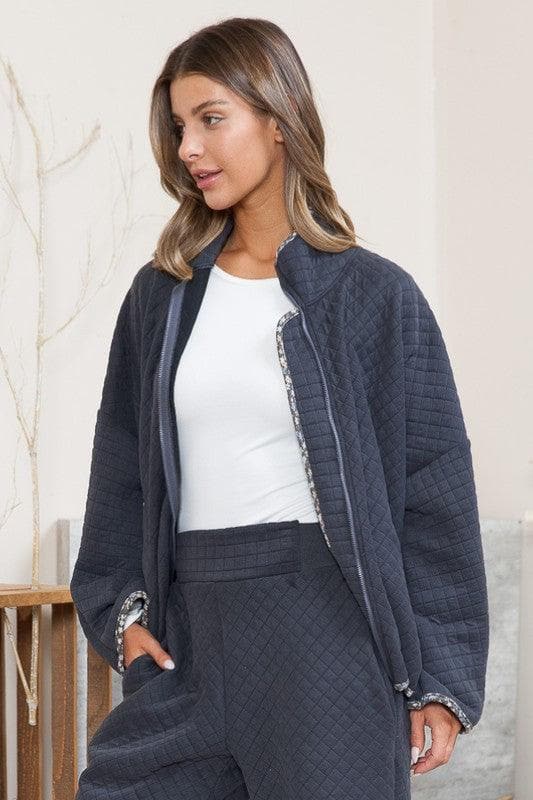 Sandra Quilt Jacket with Pockets - SwagglyLife Home & Fashion
