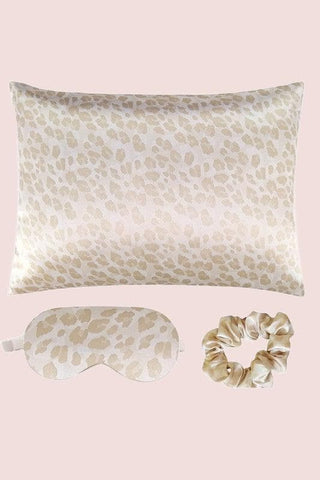 Satin Pillowcase Sleep Mask Scrunchie Gift Set - SwagglyLife Home & Fashion