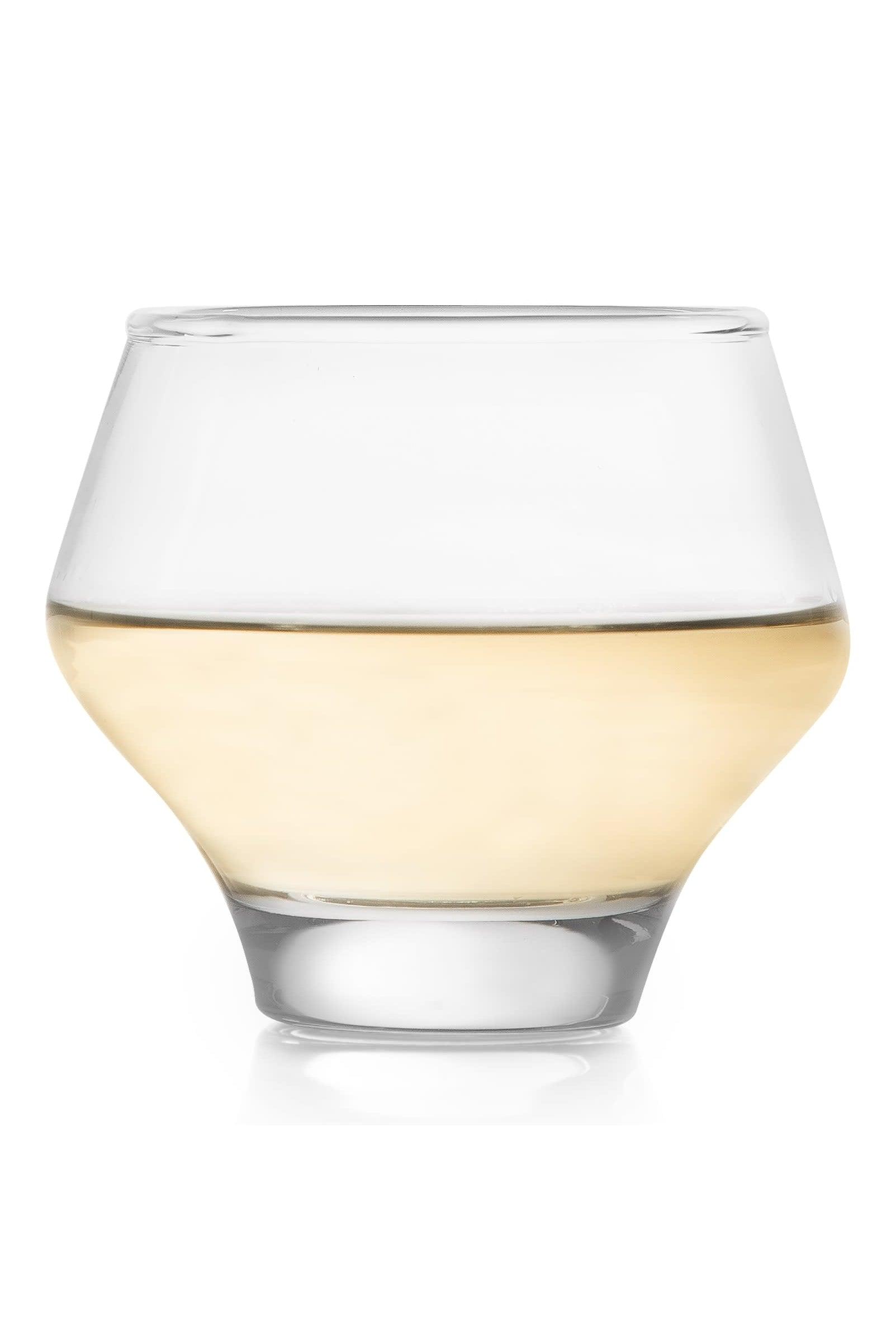 Libbey Mezcal All Purpose Stemless Stackable Spirits Glasses, 12.6-ounce, Set of 4