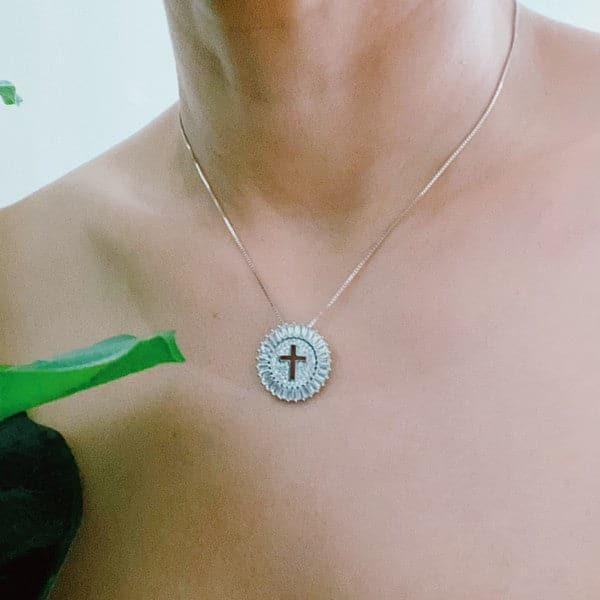 Shine Circle Cross Necklace - SwagglyLife Home & Fashion