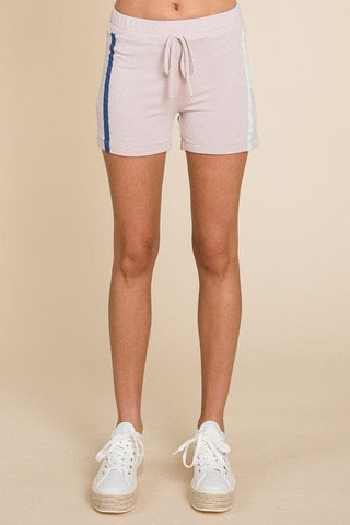 Side Stripe and Back Pocket French Terry Short - SwagglyLife Home & Fashion