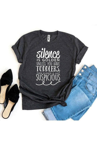 Silence Is Golden T-shirt - SwagglyLife Home & Fashion