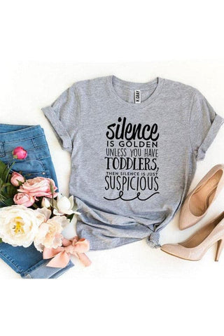 Silence Is Golden T-shirt - SwagglyLife Home & Fashion