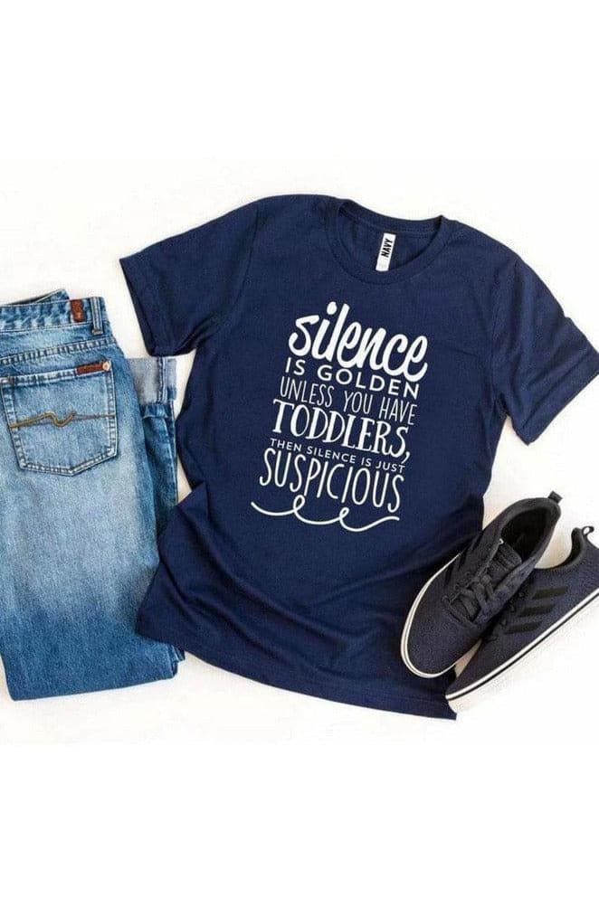 Silence Is Golden T-shirt - SwagglyLife Home & Fashion