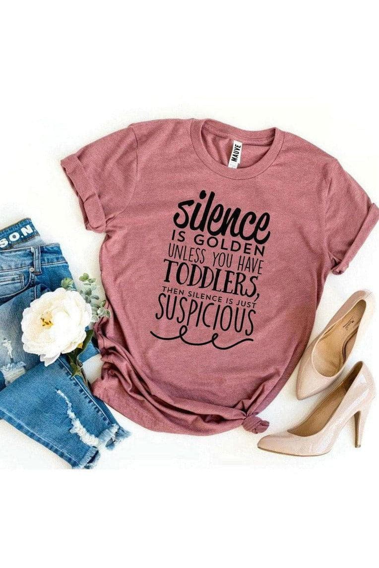 Silence Is Golden T-shirt - SwagglyLife Home & Fashion