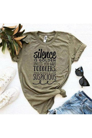 Silence Is Golden T-shirt - SwagglyLife Home & Fashion