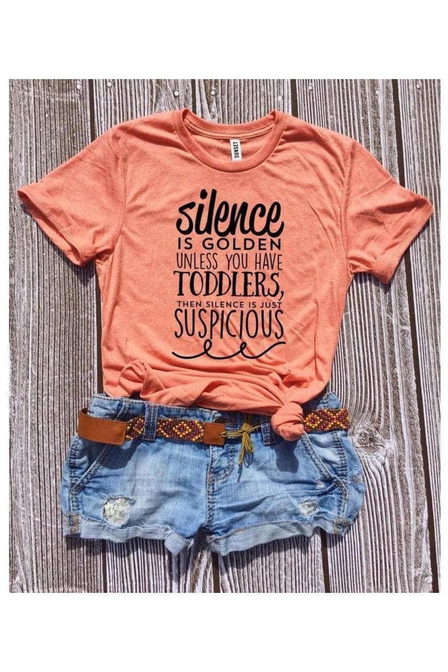 Silence Is Golden T-shirt - SwagglyLife Home & Fashion