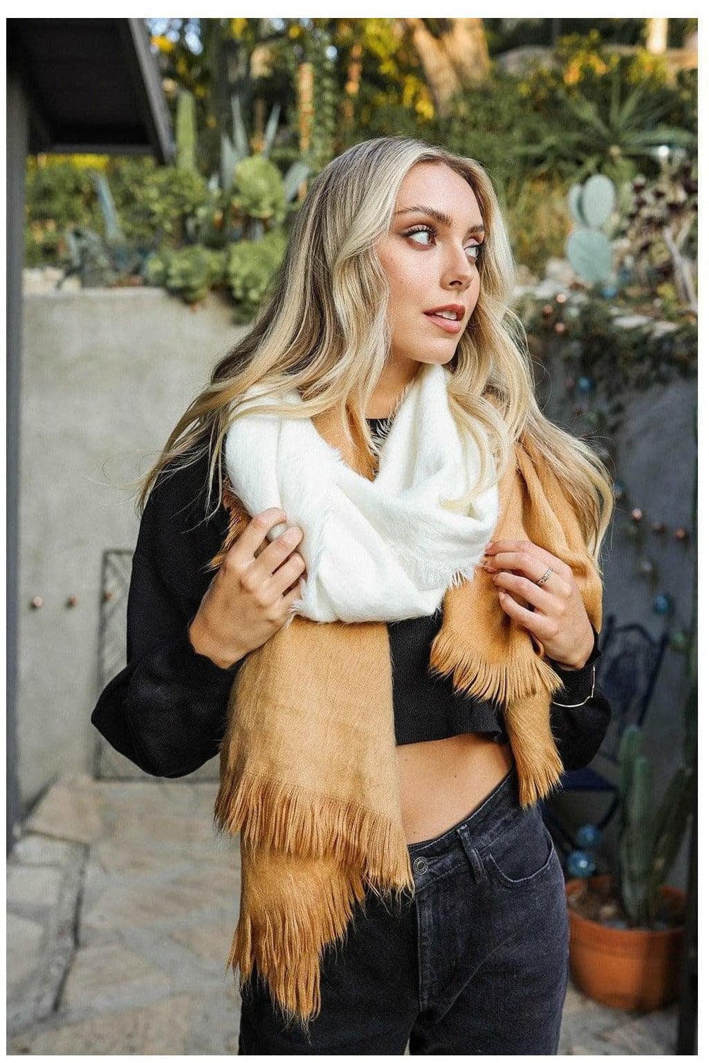 Silky Wool Ombre Scarf - SwagglyLife Home & Fashion