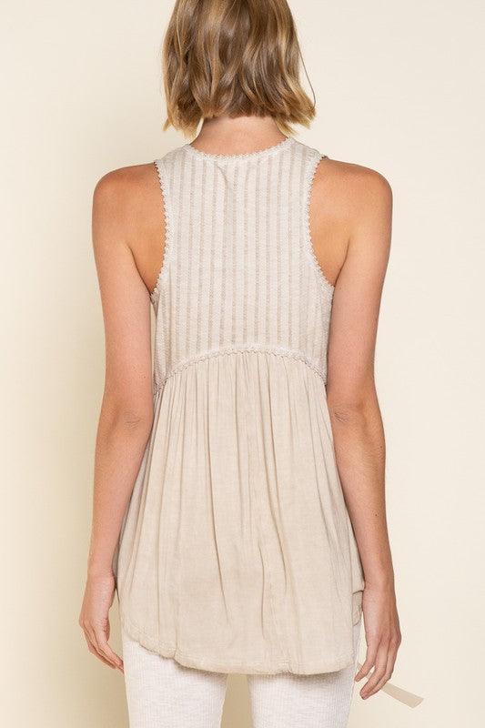 Simple But Unique Babydoll Knit Tank Top - SwagglyLife Home & Fashion