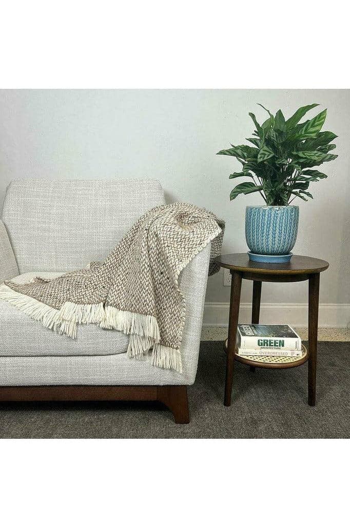 SLATE + SALT Chunky Camel Weave Alpaca Throw - SwagglyLife Home & Fashion