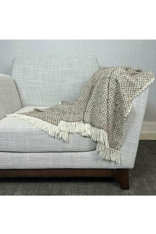 SLATE + SALT Chunky Camel Weave Alpaca Throw - SwagglyLife Home & Fashion