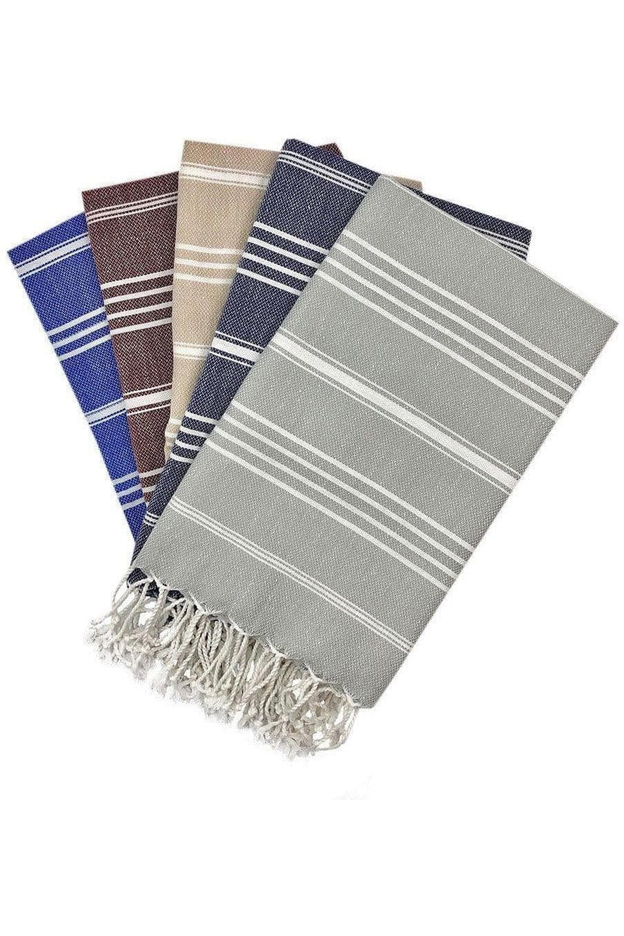 SLATE + SALT Classic Turkish Hand Towel - SwagglyLife Home & Fashion