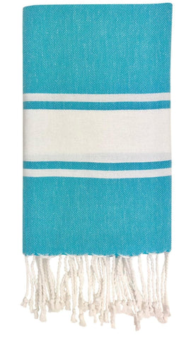 SLATE + SALT Essential Stripe Turkish Hand Towel - SwagglyLife Home & Fashion