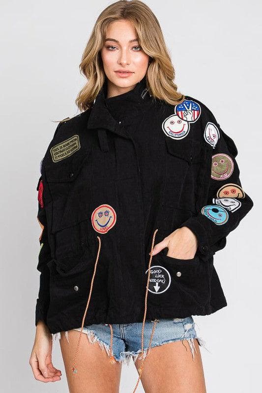 Smile Patch Utility Jackets - SwagglyLife Home & Fashion