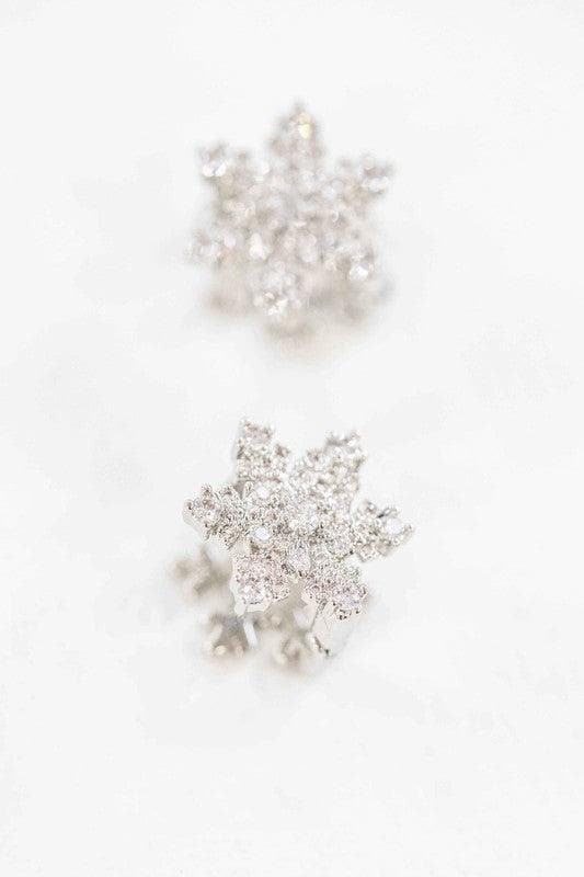 Snowflake Hoop Earrings - SwagglyLife Home & Fashion