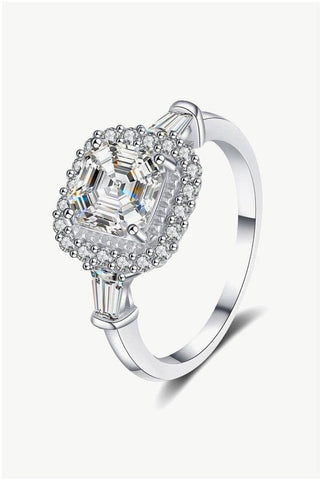 So Much Shine 2 Carat Moissanite Sterling Silver Ring - SwagglyLife Home & Fashion