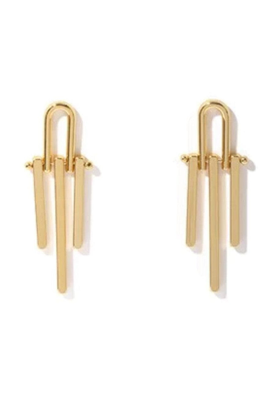 SOCALI 18K Gold Line Tassel Earring - SwagglyLife Home & Fashion