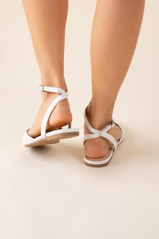 SODA Linden-S Ankle Strap Flats - SwagglyLife Home & Fashion