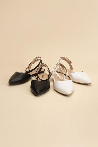 SODA Linden-S Ankle Strap Flats - SwagglyLife Home & Fashion