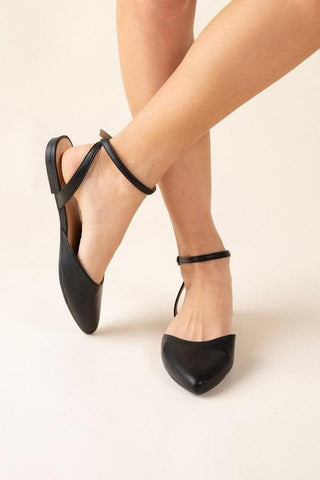 SODA Linden-S Ankle Strap Flats - SwagglyLife Home & Fashion