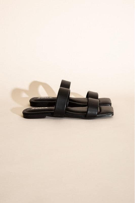 SODA RAMSEY-S Double-Strap Slides. - SwagglyLife Home & Fashion