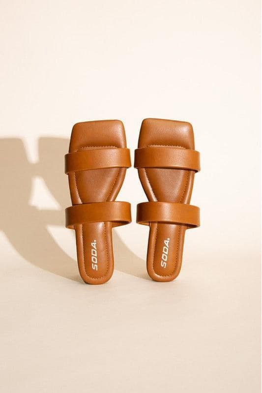 SODA RAMSEY-S Double-Strap Slides. - SwagglyLife Home & Fashion