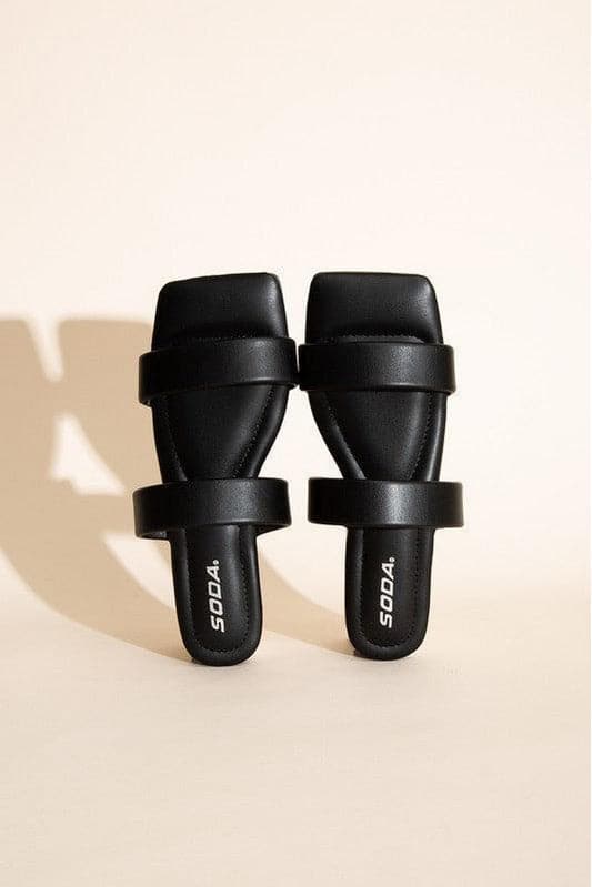 SODA RAMSEY-S Double-Strap Slides. - SwagglyLife Home & Fashion