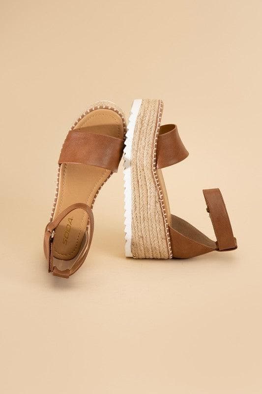 Soda Tuckin Espadrille Platform Sandals - SwagglyLife Home & Fashion