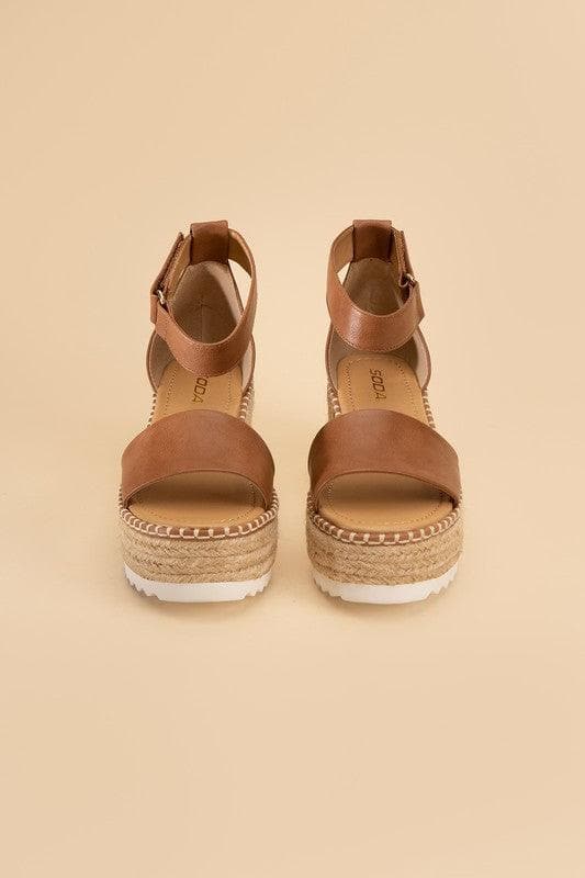 Soda Tuckin Espadrille Platform Sandals - SwagglyLife Home & Fashion