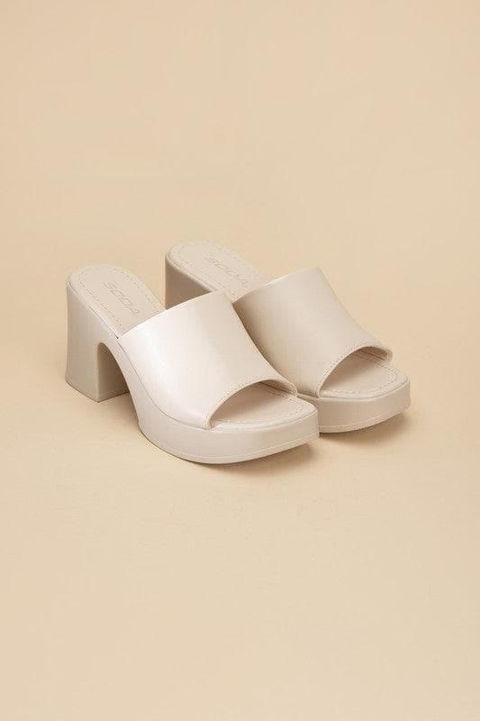 SODA Typo Slide Mule - SwagglyLife Home & Fashion