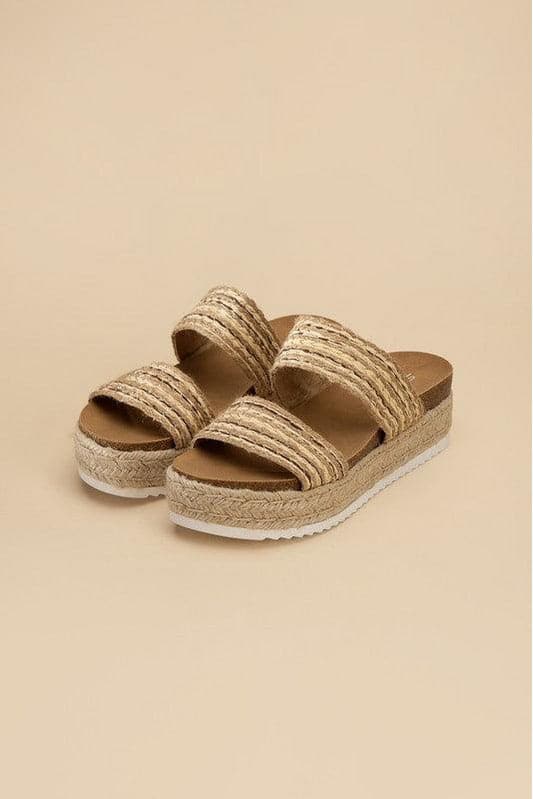 SODA West Espadrille Slides - SwagglyLife Home & Fashion