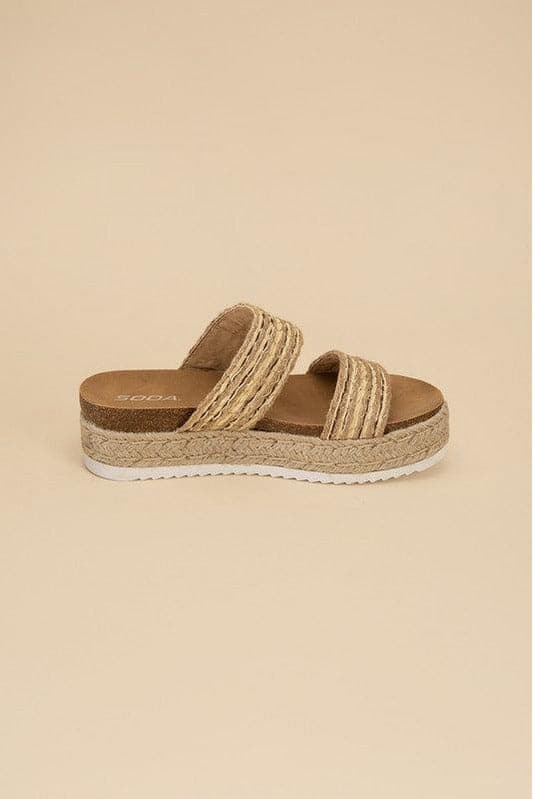 SODA West Espadrille Slides - SwagglyLife Home & Fashion