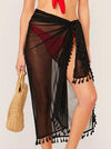 Solid Beach Sarong with Tassels - SwagglyLife Home & Fashion