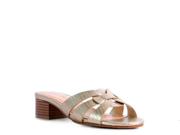 SONNET Low Heel Slide Sandals - SwagglyLife Home & Fashion