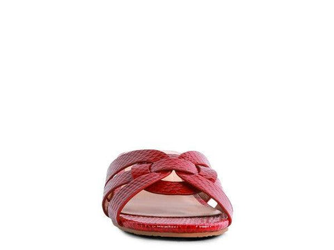 SONNET Low Heel Slide Sandals - SwagglyLife Home & Fashion