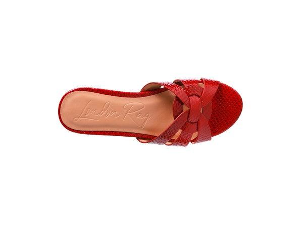 SONNET Low Heel Slide Sandals - SwagglyLife Home & Fashion