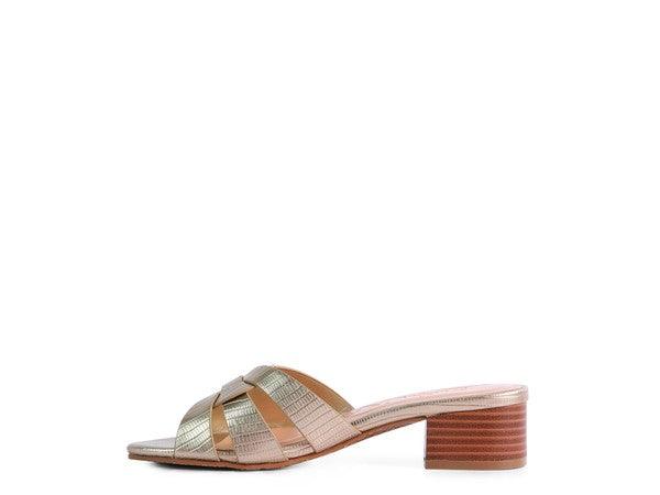 SONNET Low Heel Slide Sandals - SwagglyLife Home & Fashion