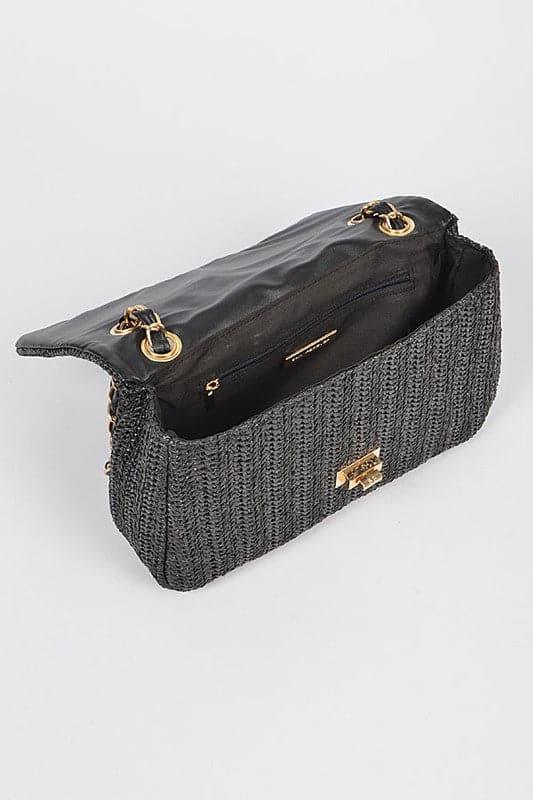 Sophie Faux Straw Fashion Shoulder Bag - SwagglyLife Home & Fashion