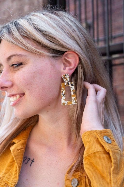 Spiffy & Splendid Avery - Mustard earrings - SwagglyLife Home & Fashion