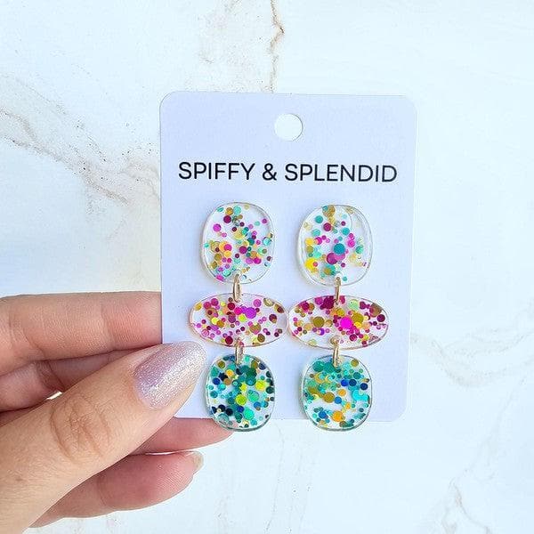 Spiffy & Splendid Florence - Confetti earrings - SwagglyLife Home & Fashion