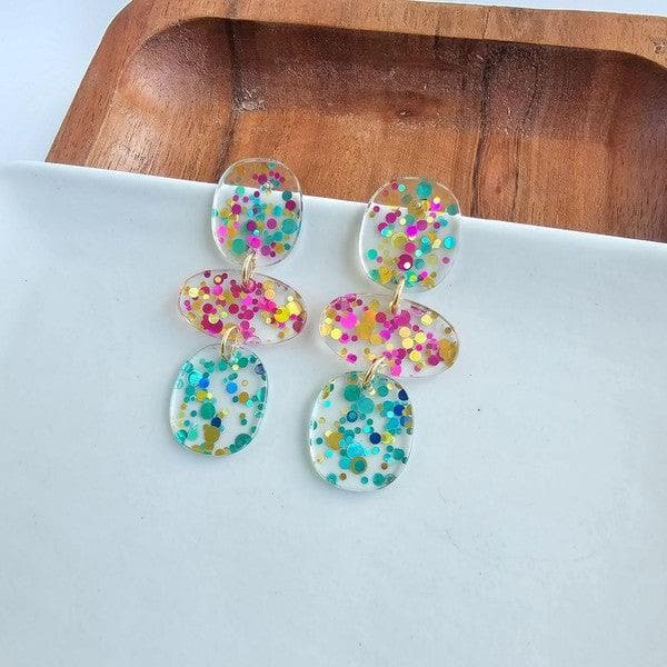 Spiffy & Splendid Florence - Confetti earrings - SwagglyLife Home & Fashion