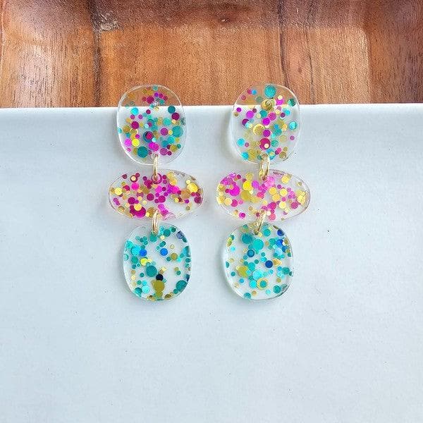 Spiffy & Splendid Florence - Confetti earrings - SwagglyLife Home & Fashion